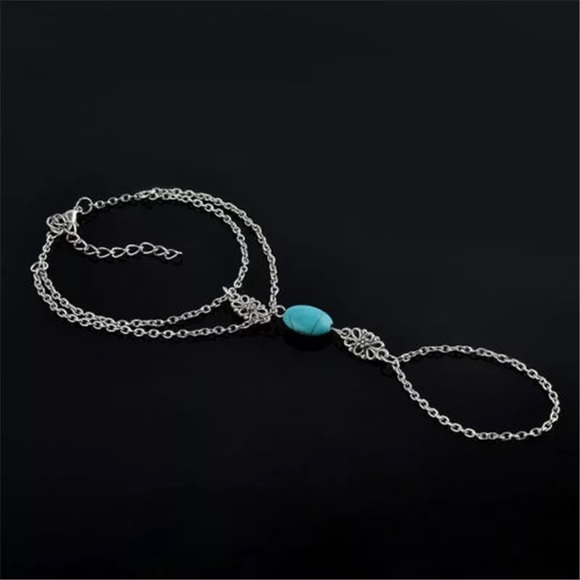 Turquoise Bracelet Hand Jewelry - Picture 2 of 5